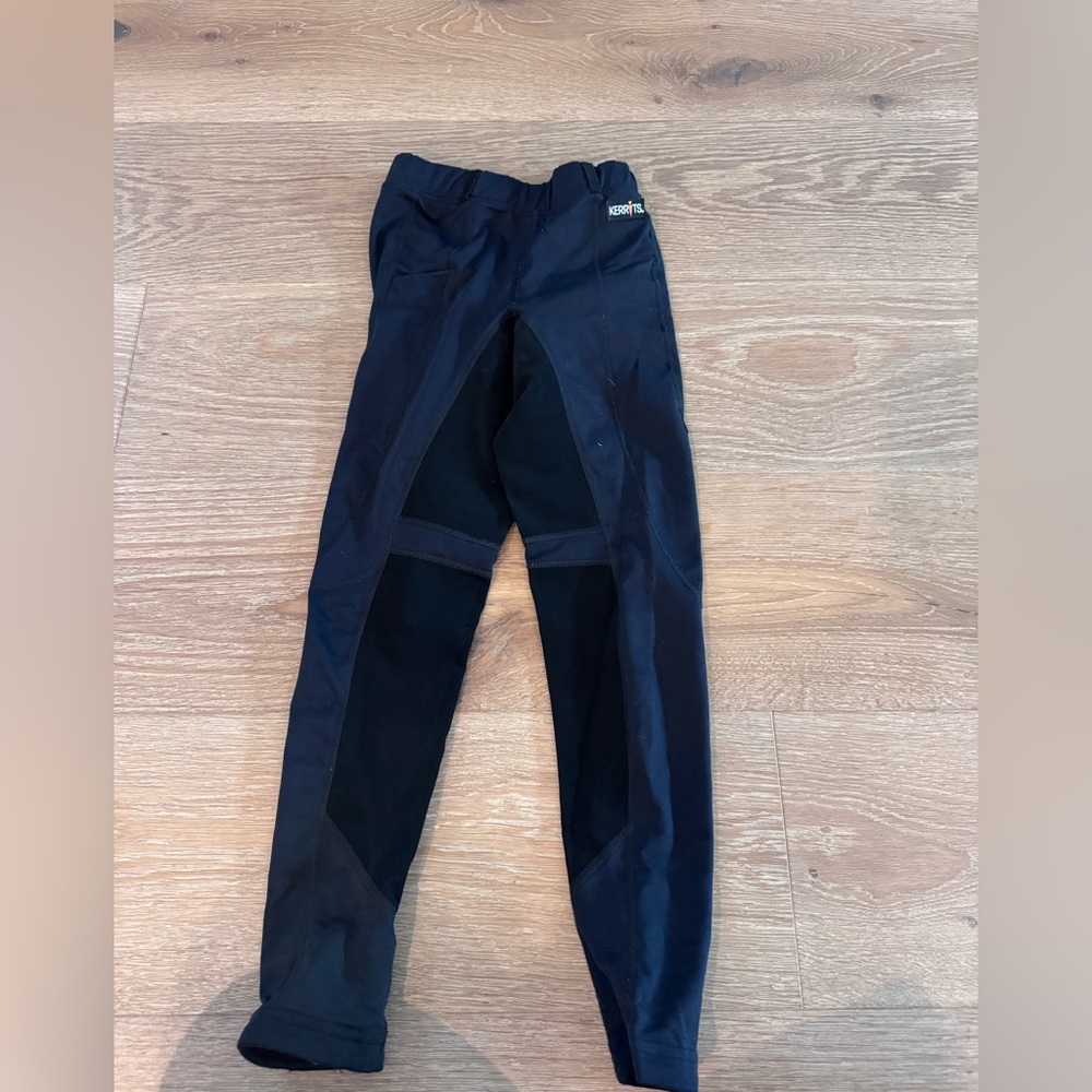 Kerrits black full seat riding tights girls
